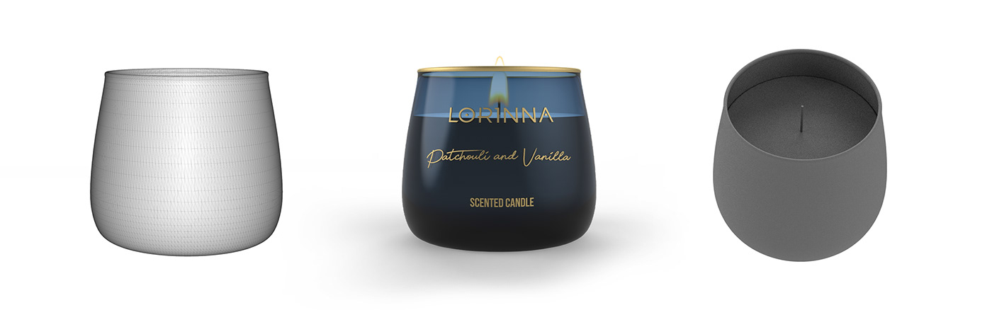 ambalajlama candle canle design decorative Gloria grafik tasarım lorinna mum tasarımı product