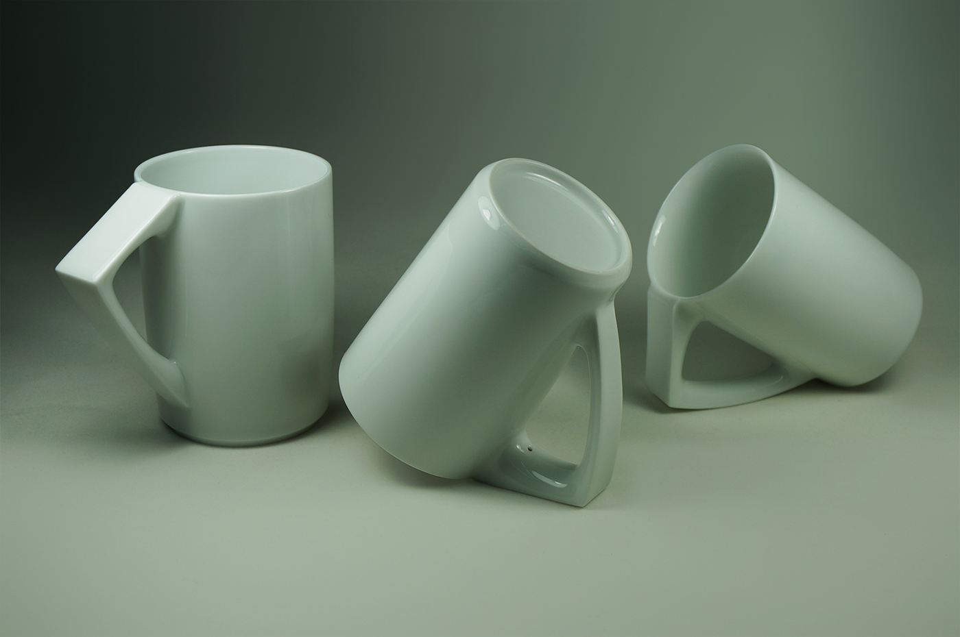 cup water packing originality Mug  design tilt declining paper ceramics 