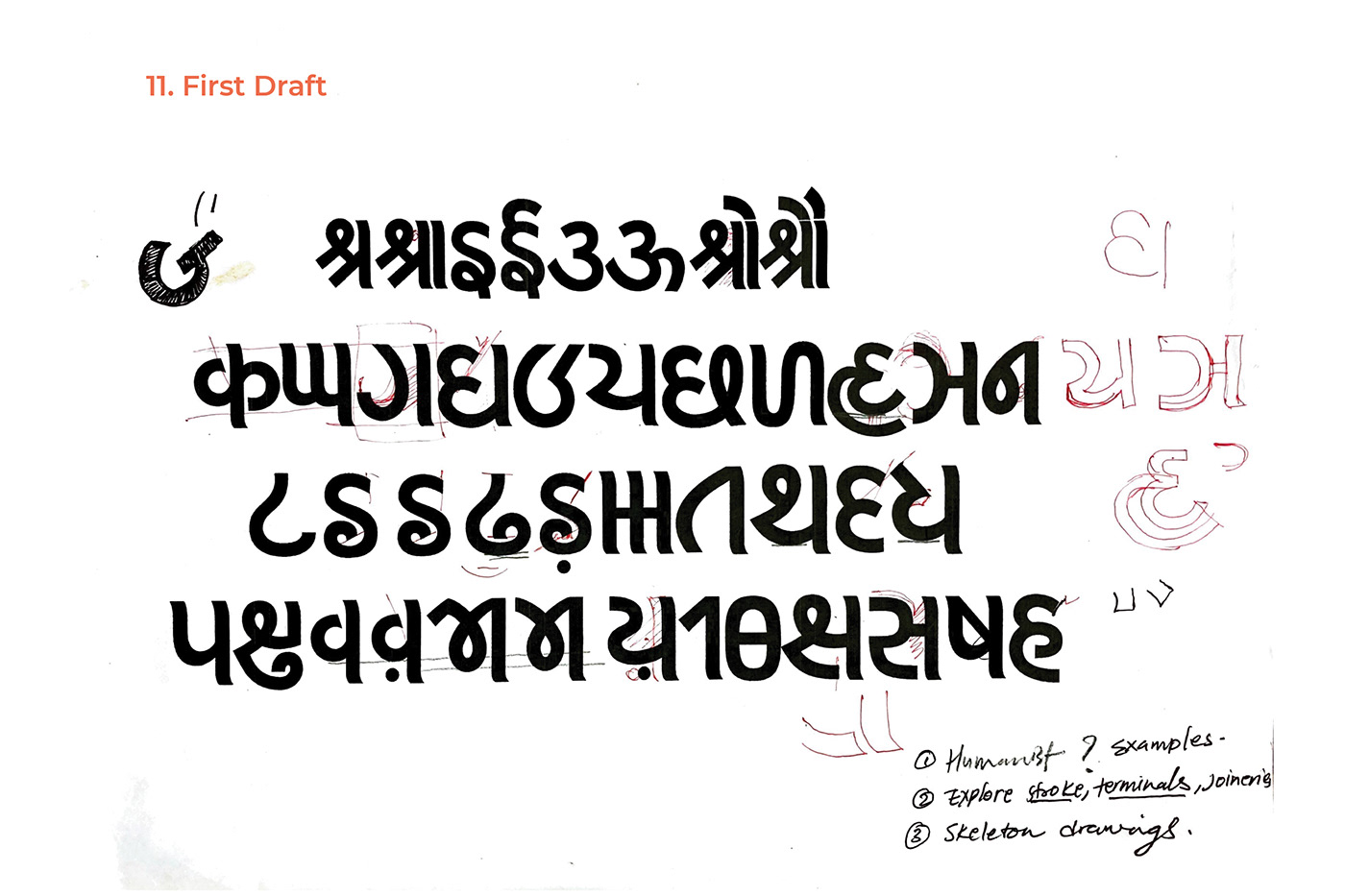 Character design  devanagari devnagari font glyphs hindi kaithi type design Typeface typeface design