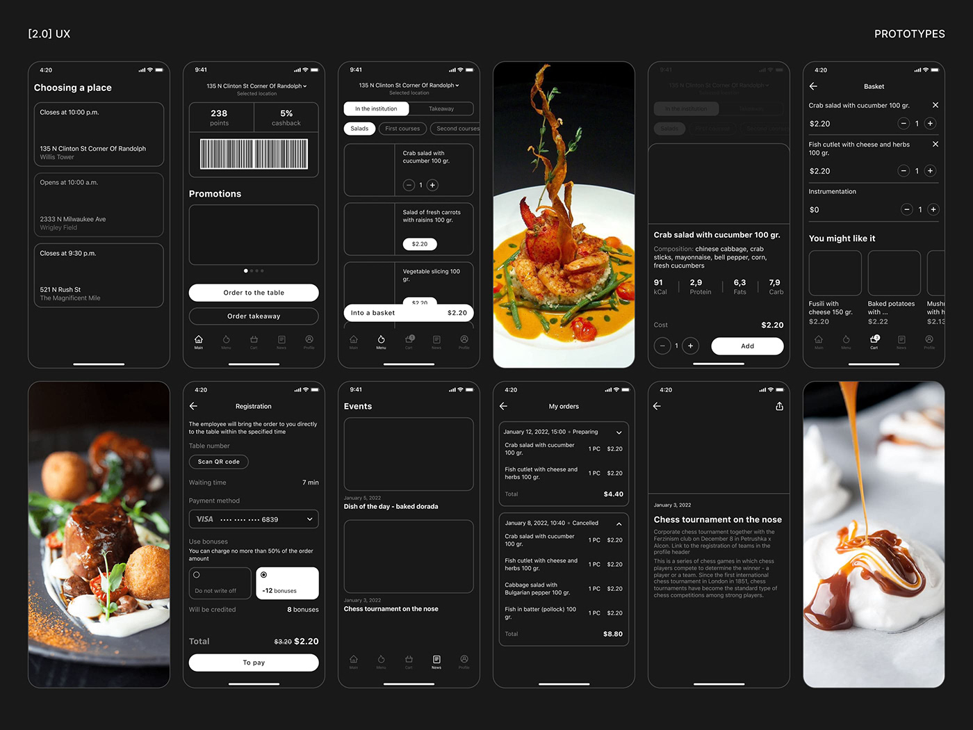 app design UI/UX Figma cafe restaurant Food  menu ios ux UI