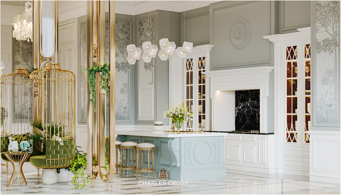 architecture caracole decor design dining room Interior kitchen living room neoclassical roberto cavalli