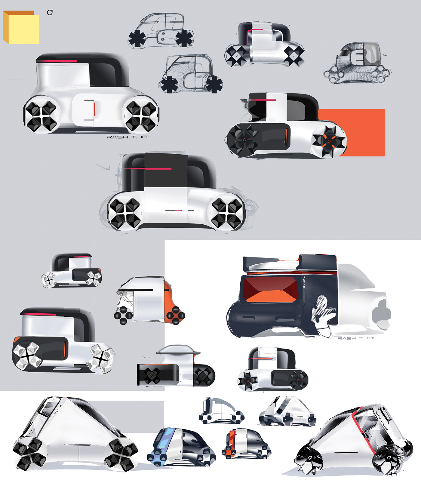 Automotive design sketches product design  car design Renderings concept Master Thesis Pforzheim Transportation Design Noai