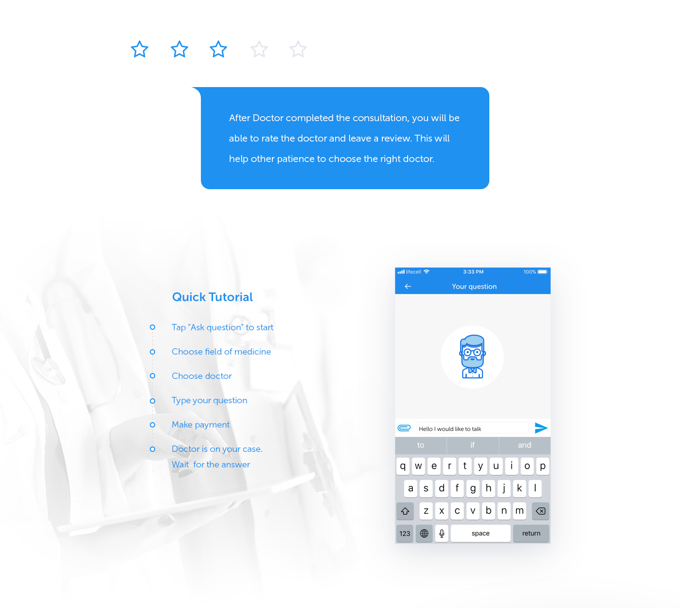 mobile Web medical doctor design Developing ideus app UI