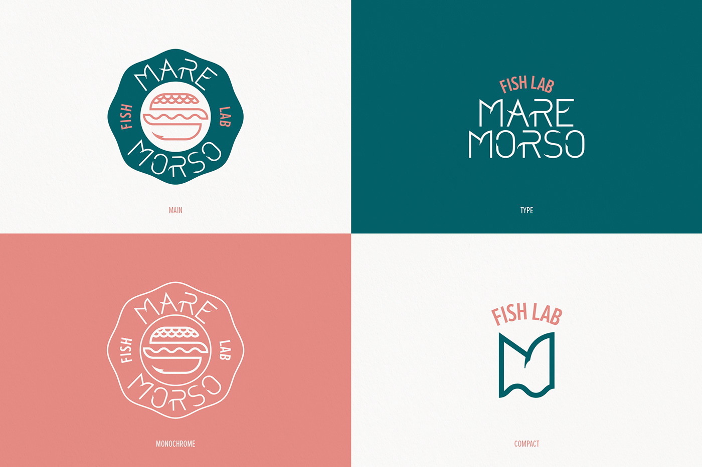 brand identity typography   sea food restaurant logo fish brand sea font