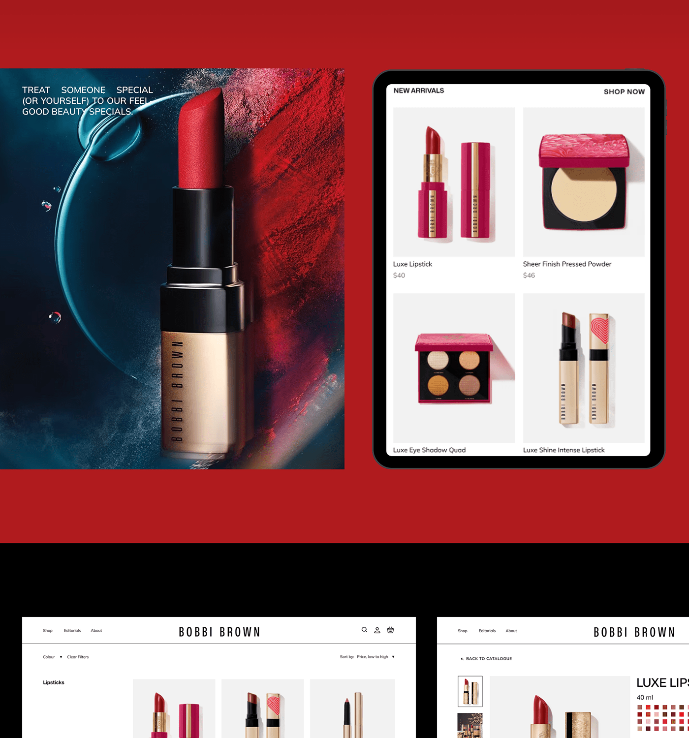 cosmetics design e-commerce Figma ui design UI/UX user interface ux Website