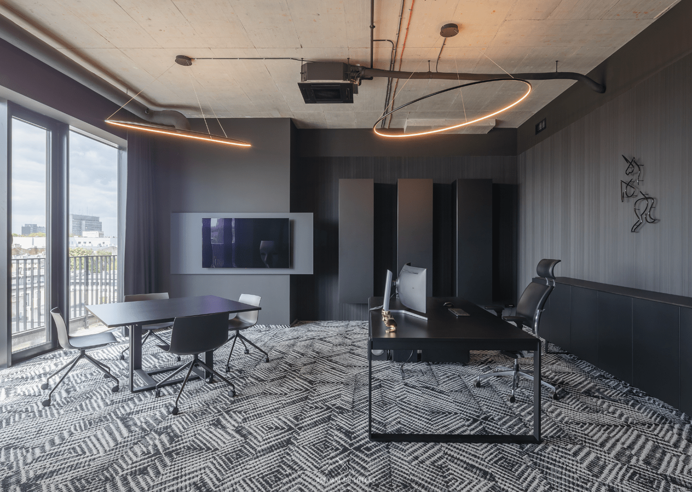black interior Interior interior design  Office Office Design
