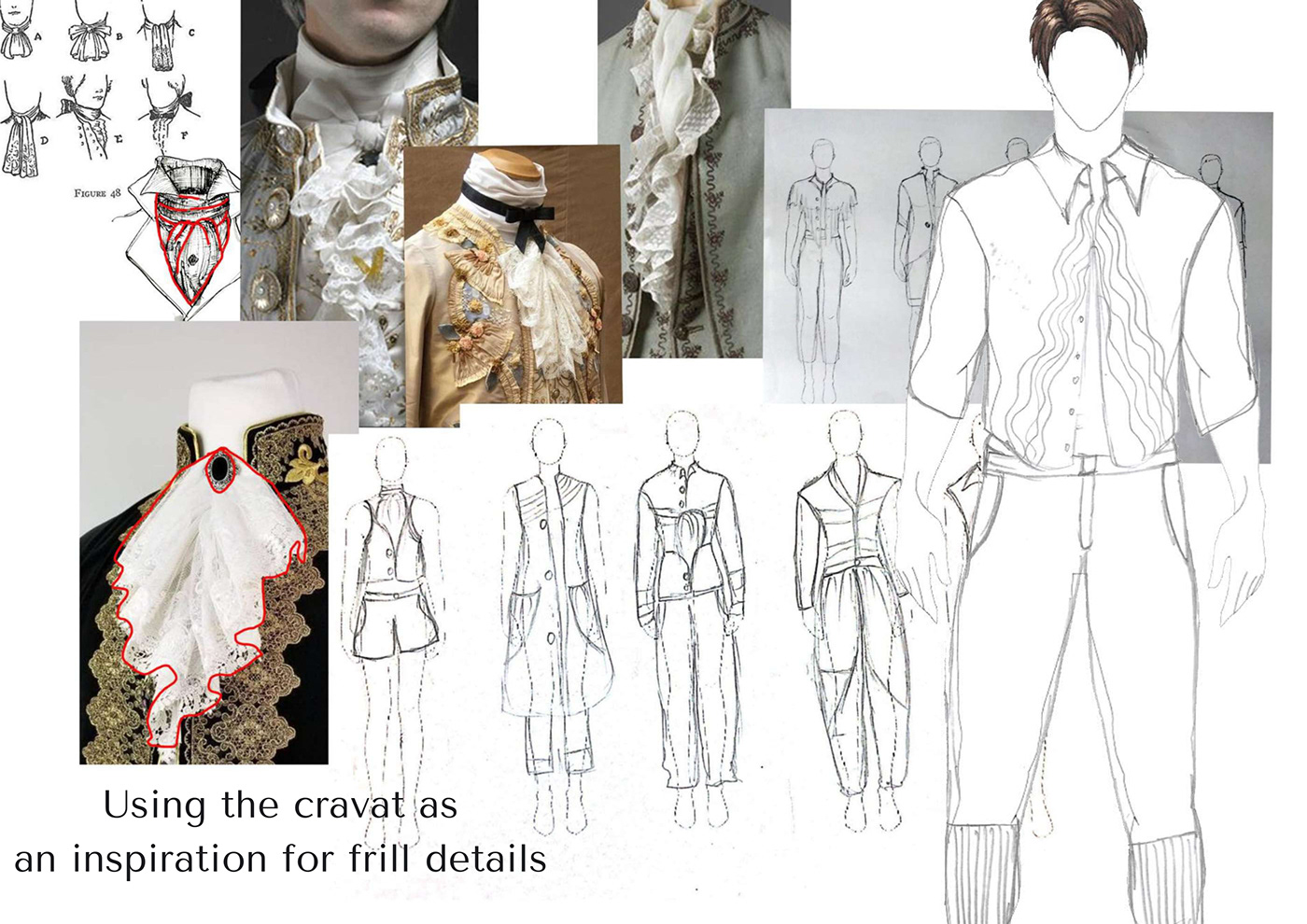 18th century color concept contemporary Fashion  fashion design fashion illustration Menswear moodboard rococo