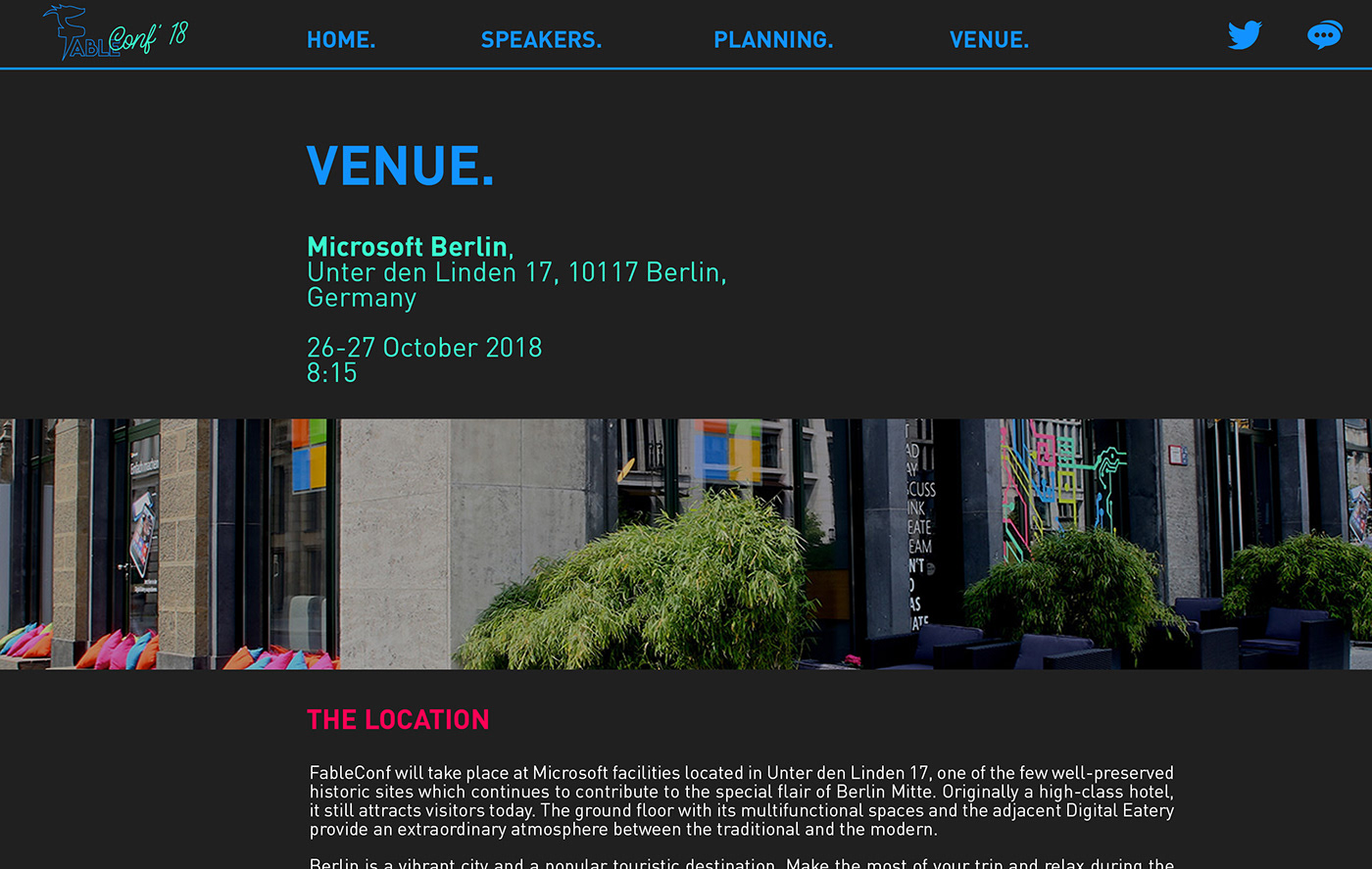 Fsharp   fable conference Website neon 80s F# Webdesign