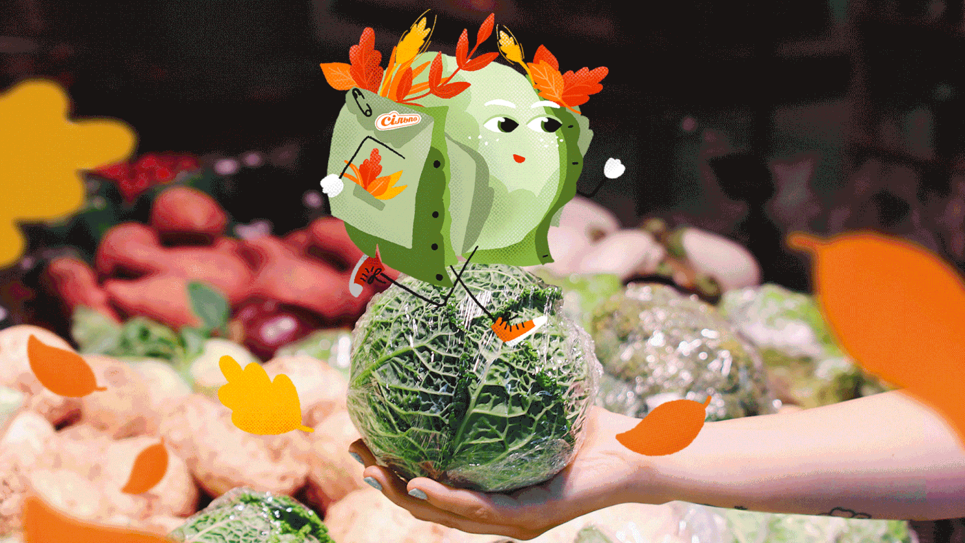 Advertising  autumn carrot Character Food  fruits ILLUSTRATION  poster Supermarket vegetables