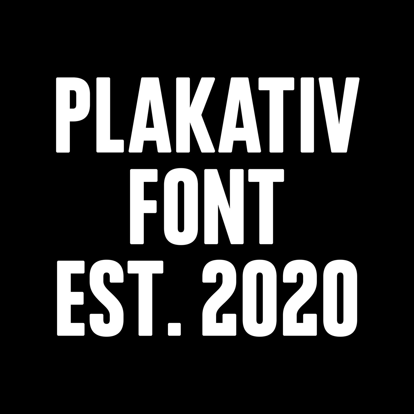 design font Plakativ Typeface typography  