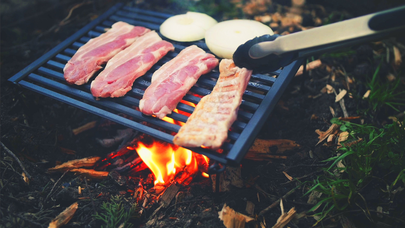 Backpacking gears equipment rolling grill BBQ camping Outdoor Kickstarter campaign