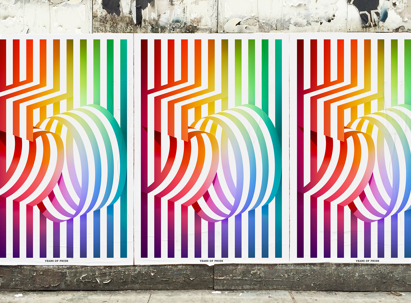 New York Times pride Stonewall graphic design  typography   Juan Carlos Pagan design cover 50 Years Pride rainbow