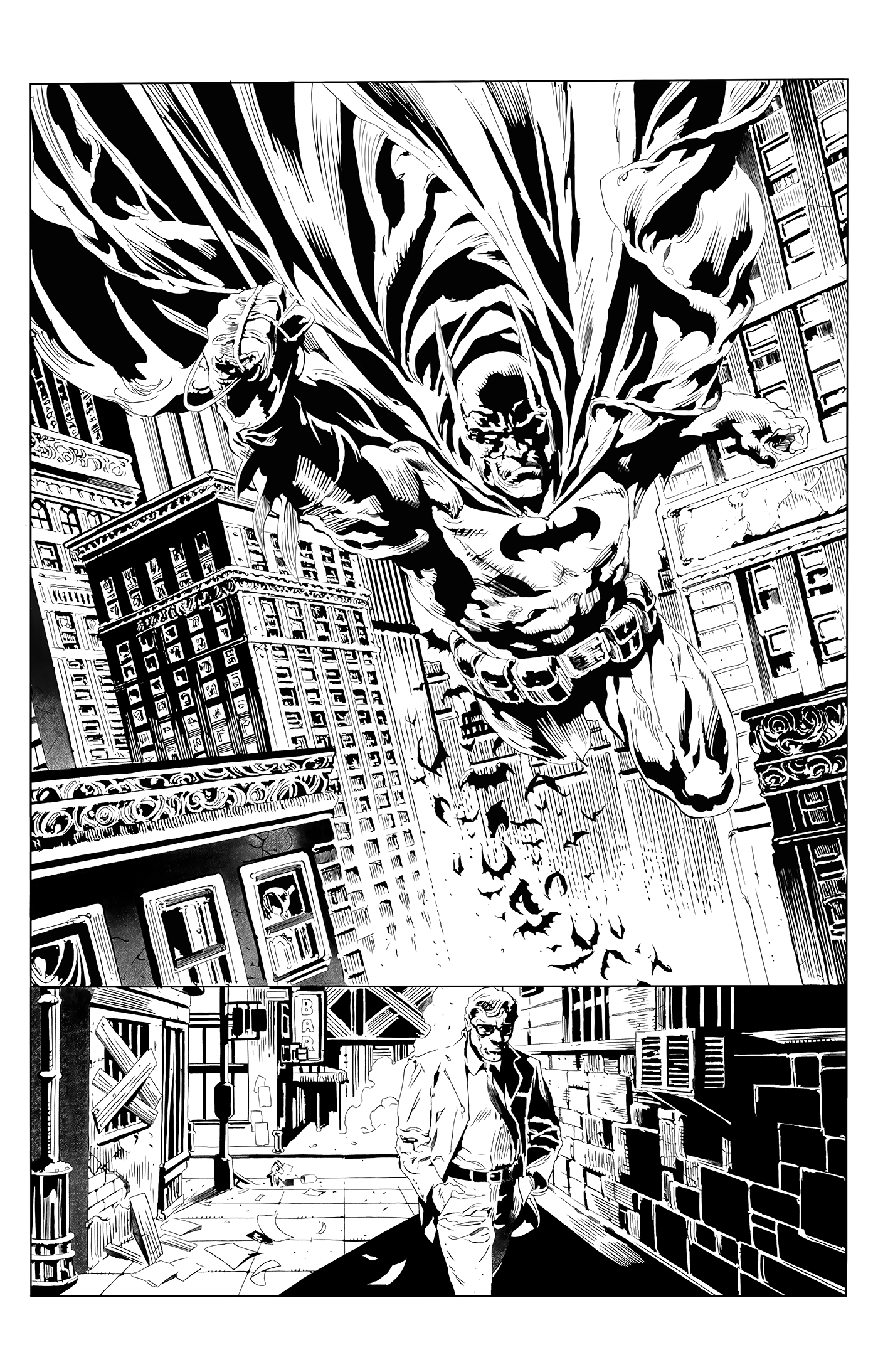 Dc Comics batman Digital Art  artwork inkingart