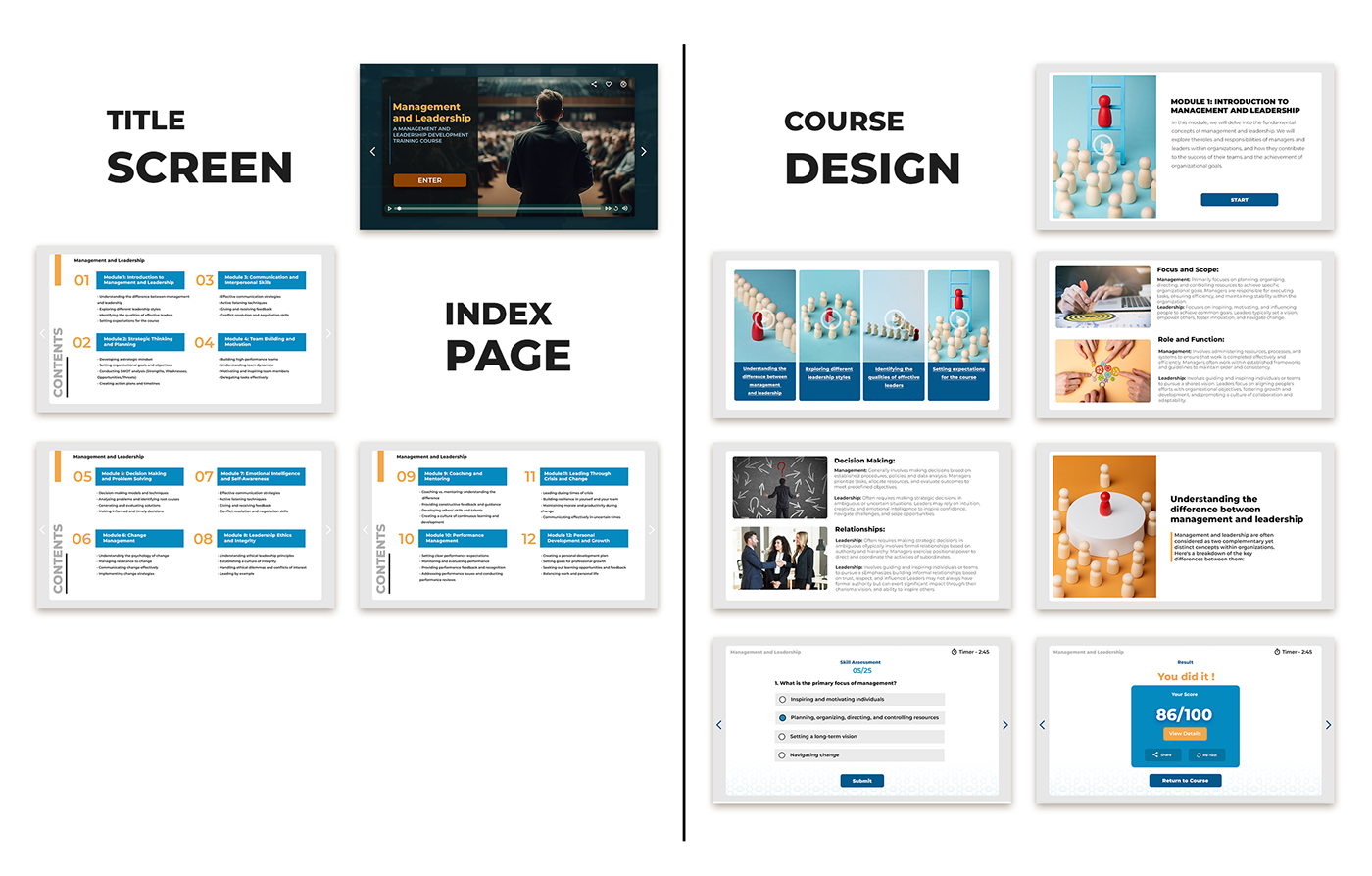 template eLearning course Education learning University Corporate Design Articulate UI/UX Storyline 360