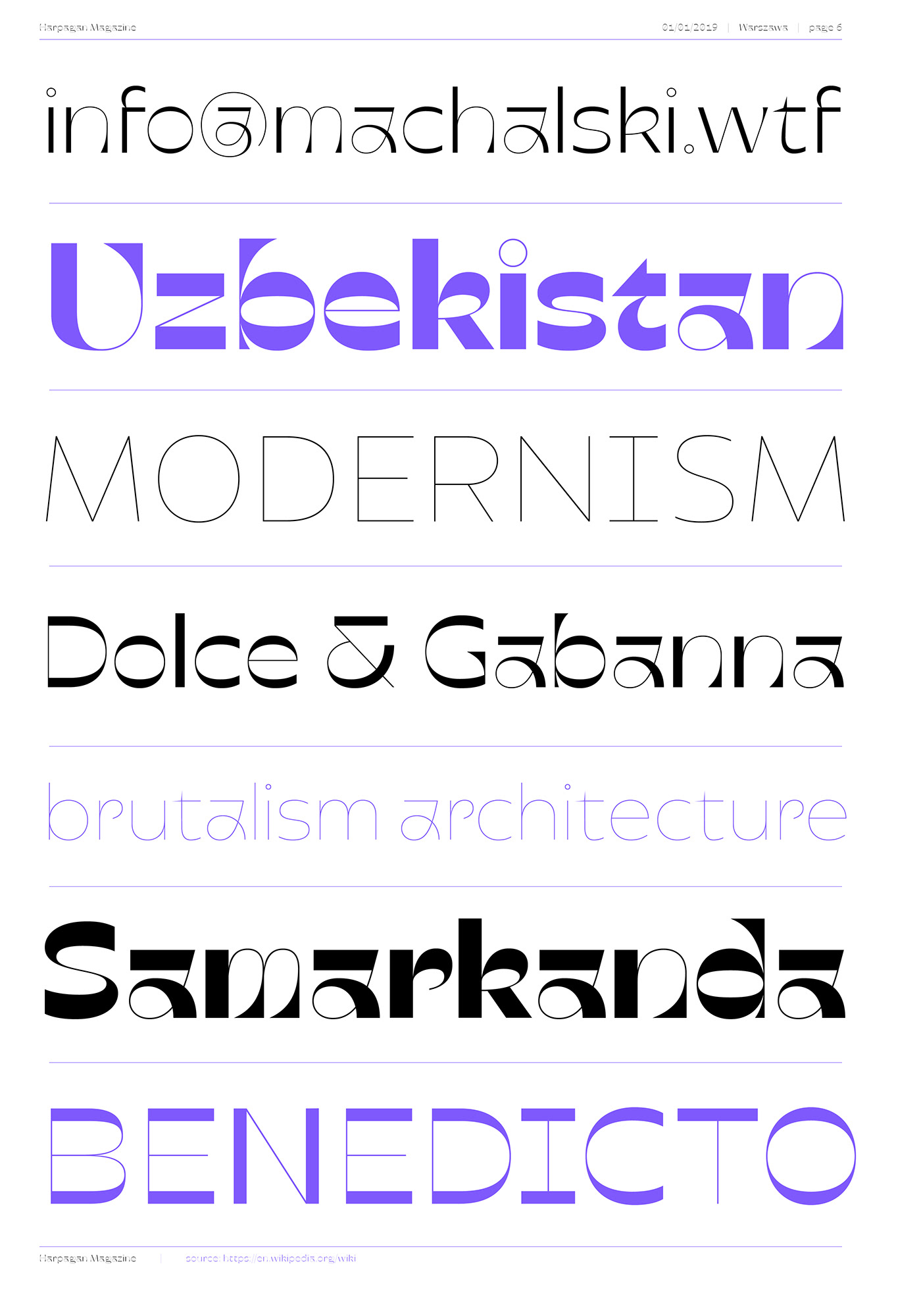 HARPAGAN ESPERIMENTAL TYPEFACE Mateusz Machalski  Experimental font Oriental design display font MACHALSKI CAPITALICS.WTF borutta experimental
