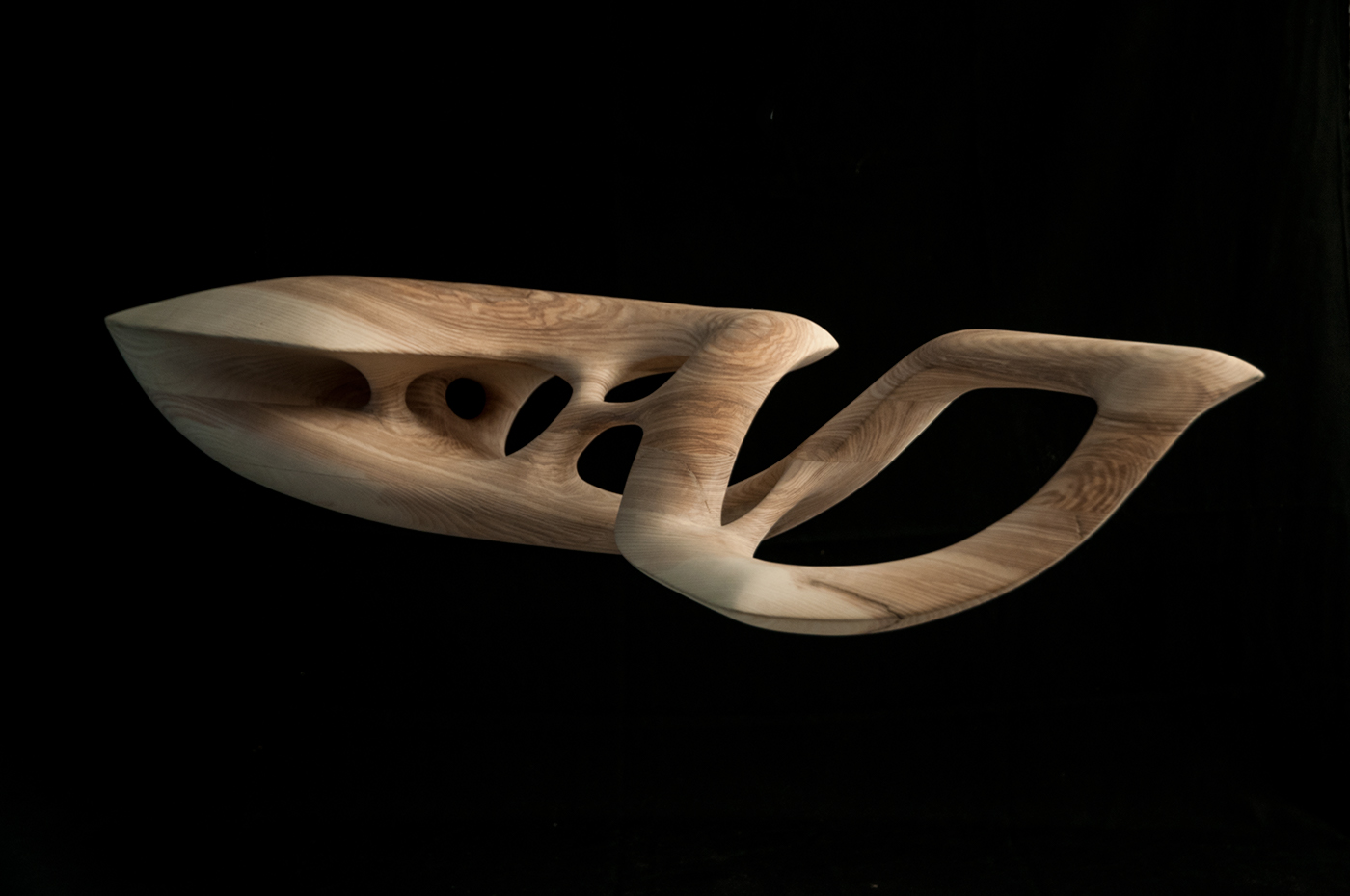 wood Form abstract carved Dynamic