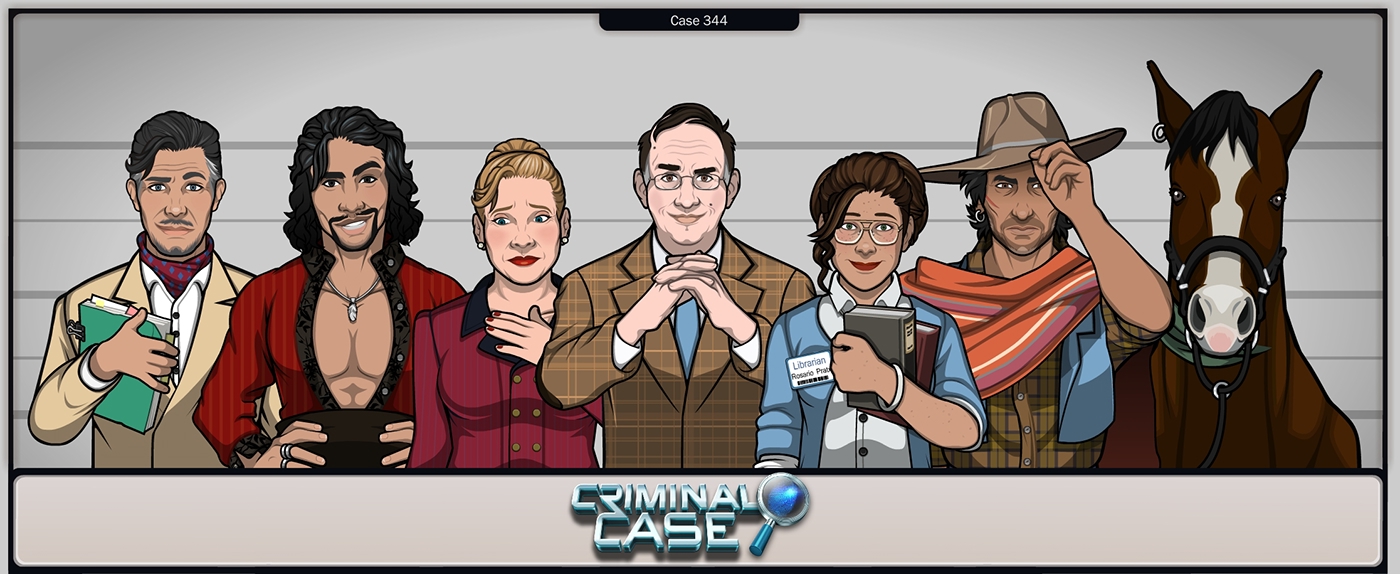 criminal case game characters design Character facebook game