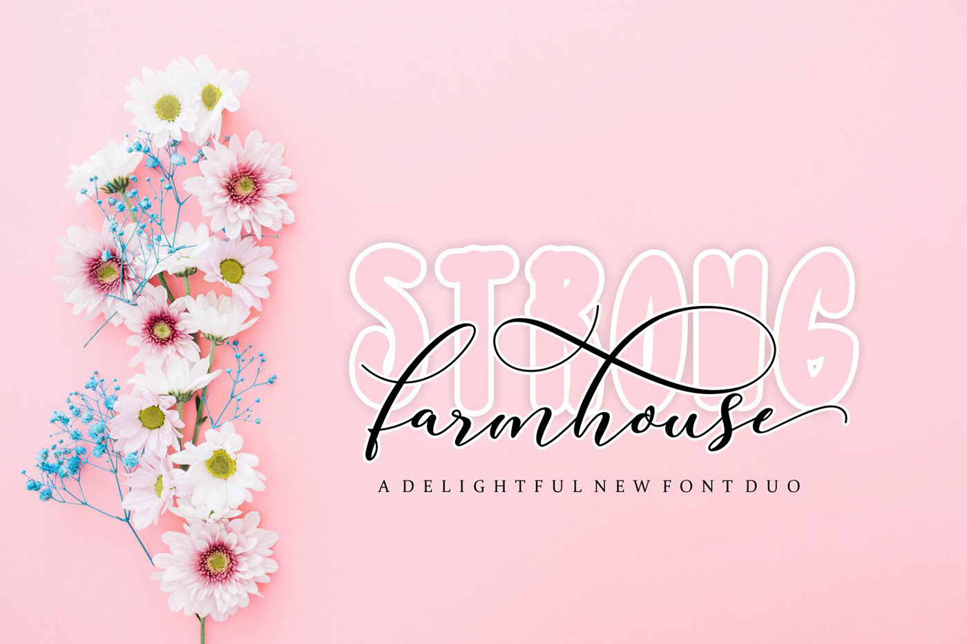Strong Farmhouse Script font Love valentine wedding happy