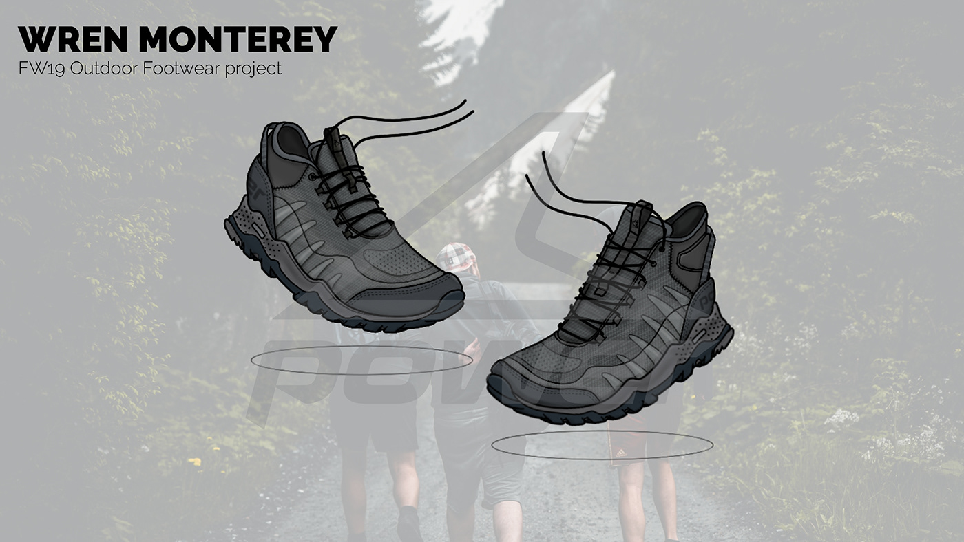 footwear footwear design hiking industrial design  Outdoor product design  shoes sneakers
