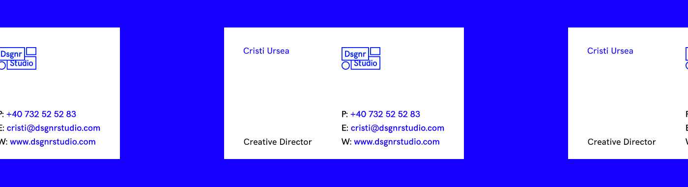 branding  Dsgnr Studio studio Multidisciplinary design studio Cristi Ursea bucharest