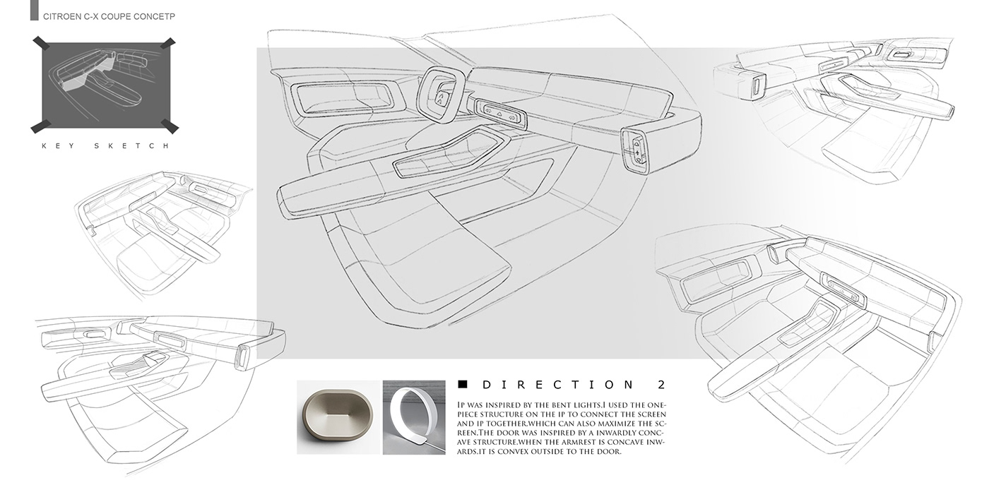 Citroen Concept  Car Interior Transportation Design