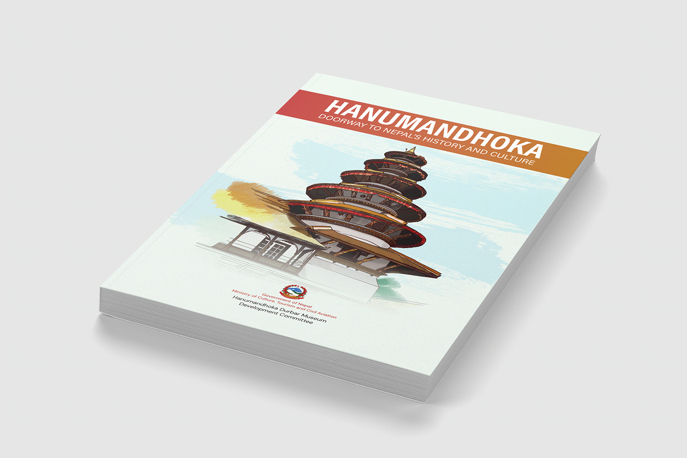 book book design booklet design Cultural Book culture Design and Layout Hanumandhoka History and culture Nepal Book Nepali Book