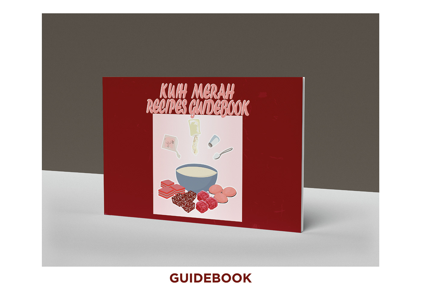 finalyearproject graphic design  Guidebook ILLUSTRATION  Traditional Food