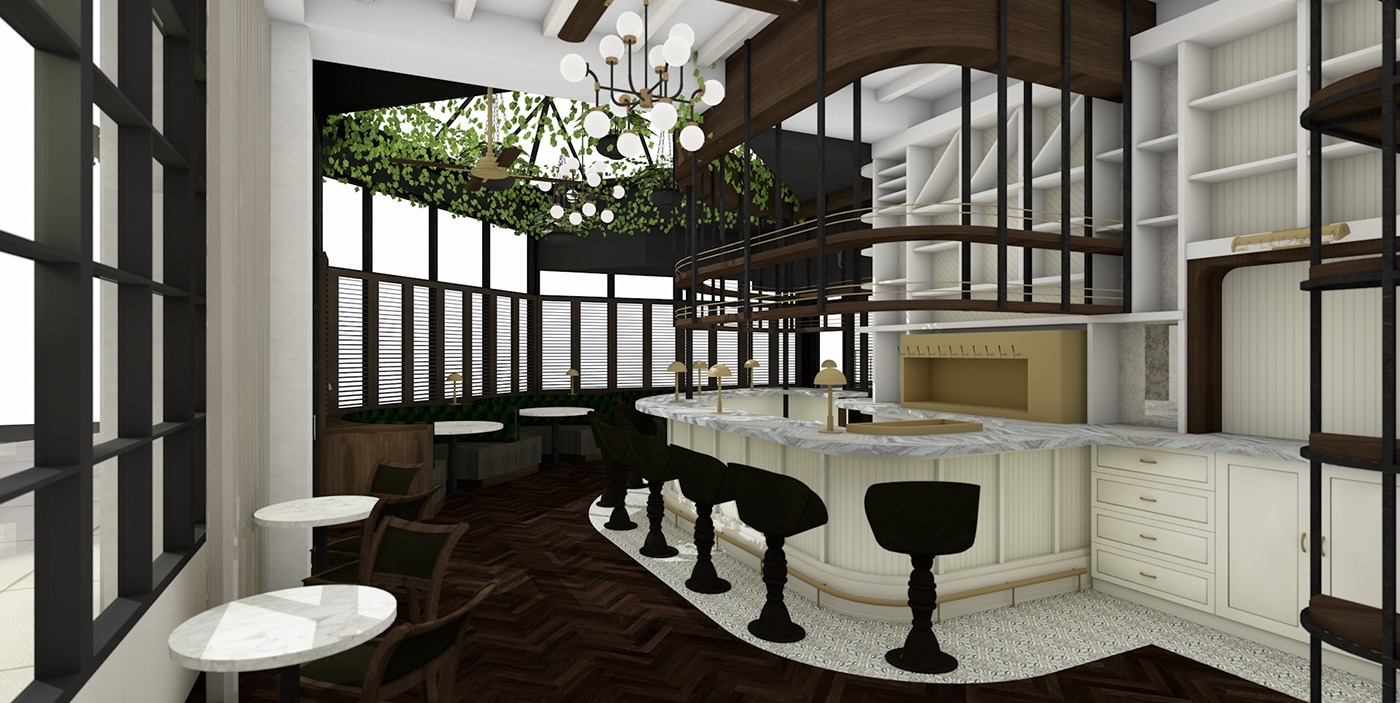 adaptive reuse architecture interior design  restaurant washington dc Tredici restaurant design design