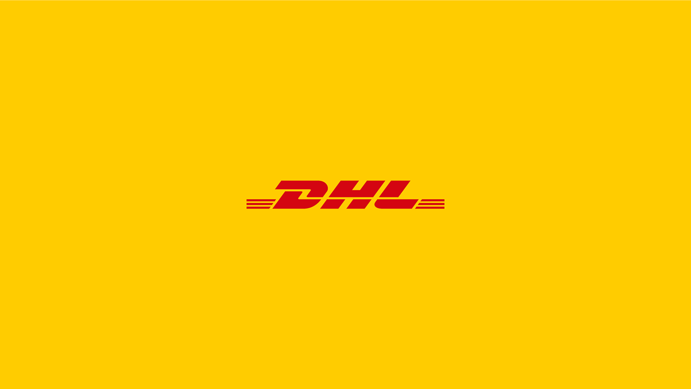 DHL delivery design Advertising  Socialmedia ads post parcel shipping concept