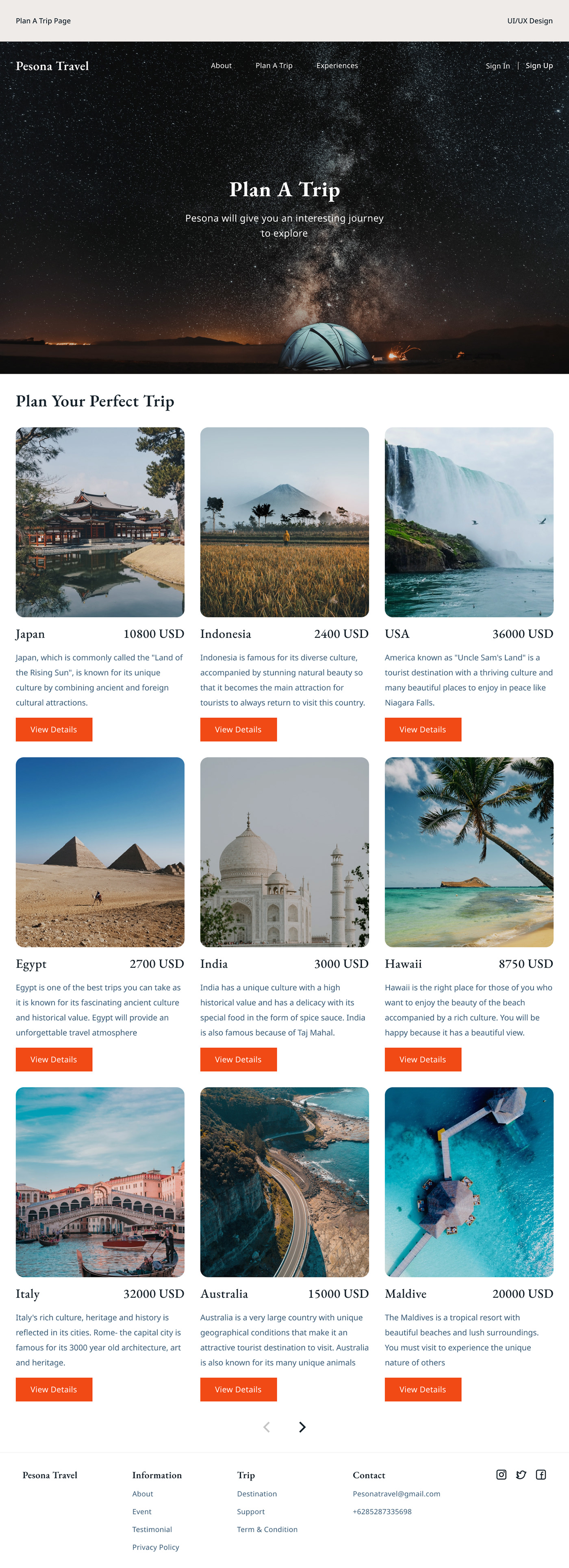 agency Booking hotel Interface Travel trip UI ux Web Design  Website