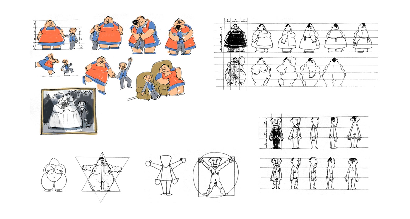 croquis storyboard ILLUSTRATION  rough Character