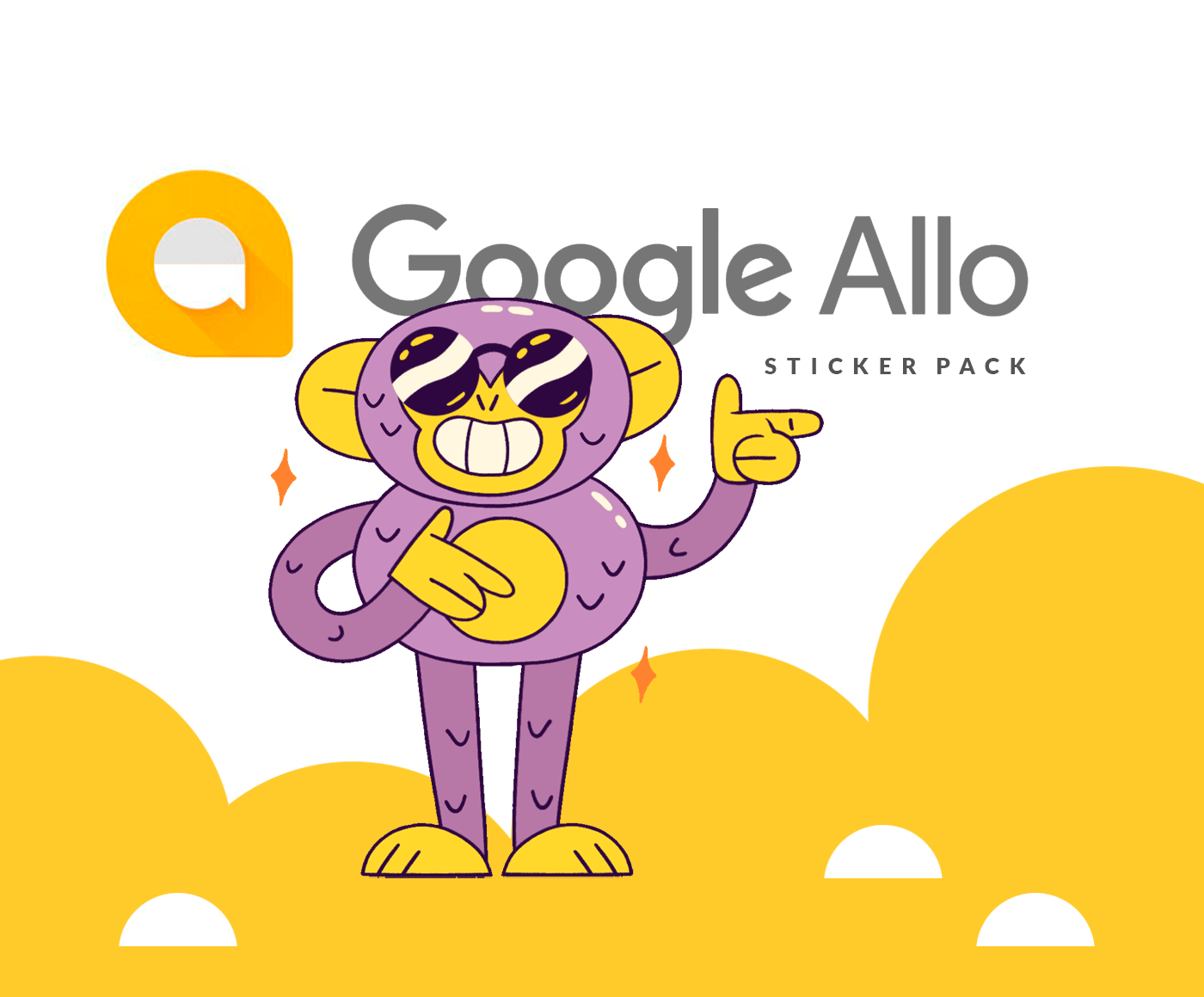 Allo animation  Character design google ILLUSTRATION  sticker