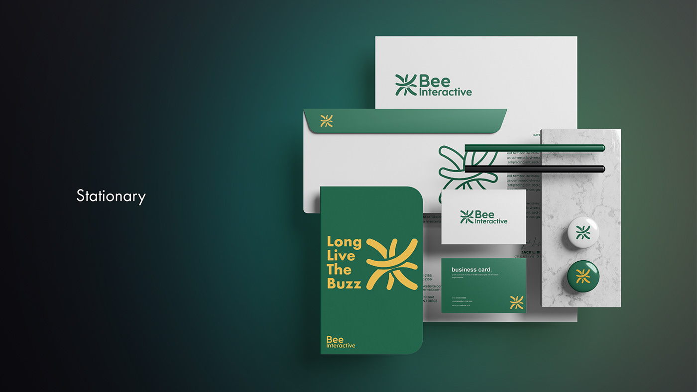 branding  Logo Design visual identity graphic design  bee agency brand identity