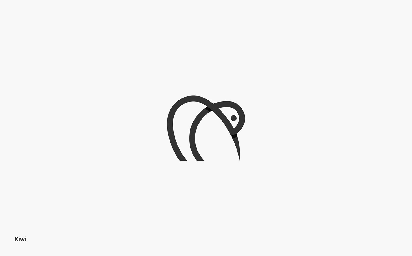 logo modern bold minimal animal mark symbol branding  negative space identity