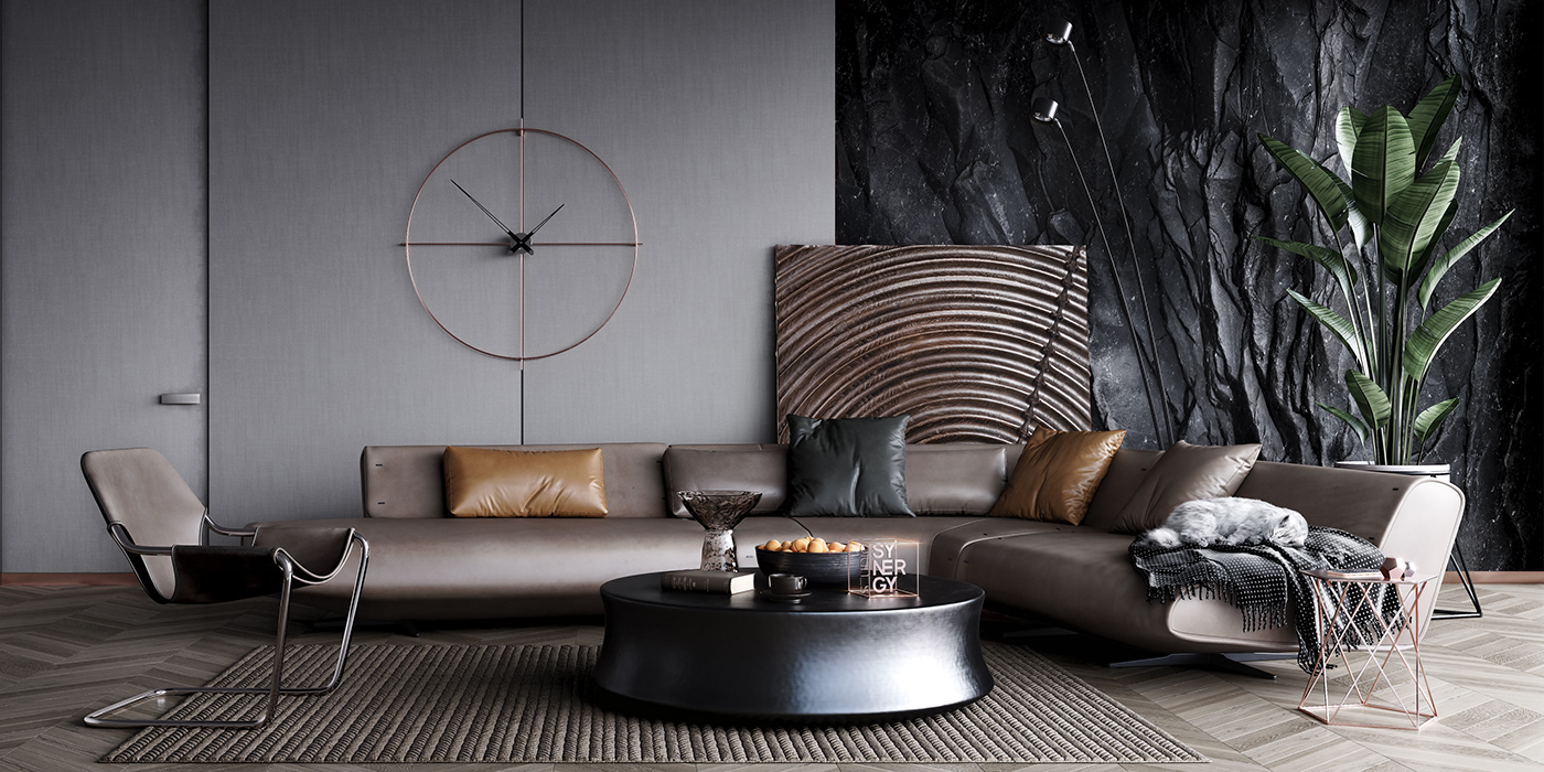 almaty concept design interior design  living room modern poliform sofa sydney nomon Sampei Davide Groppi
