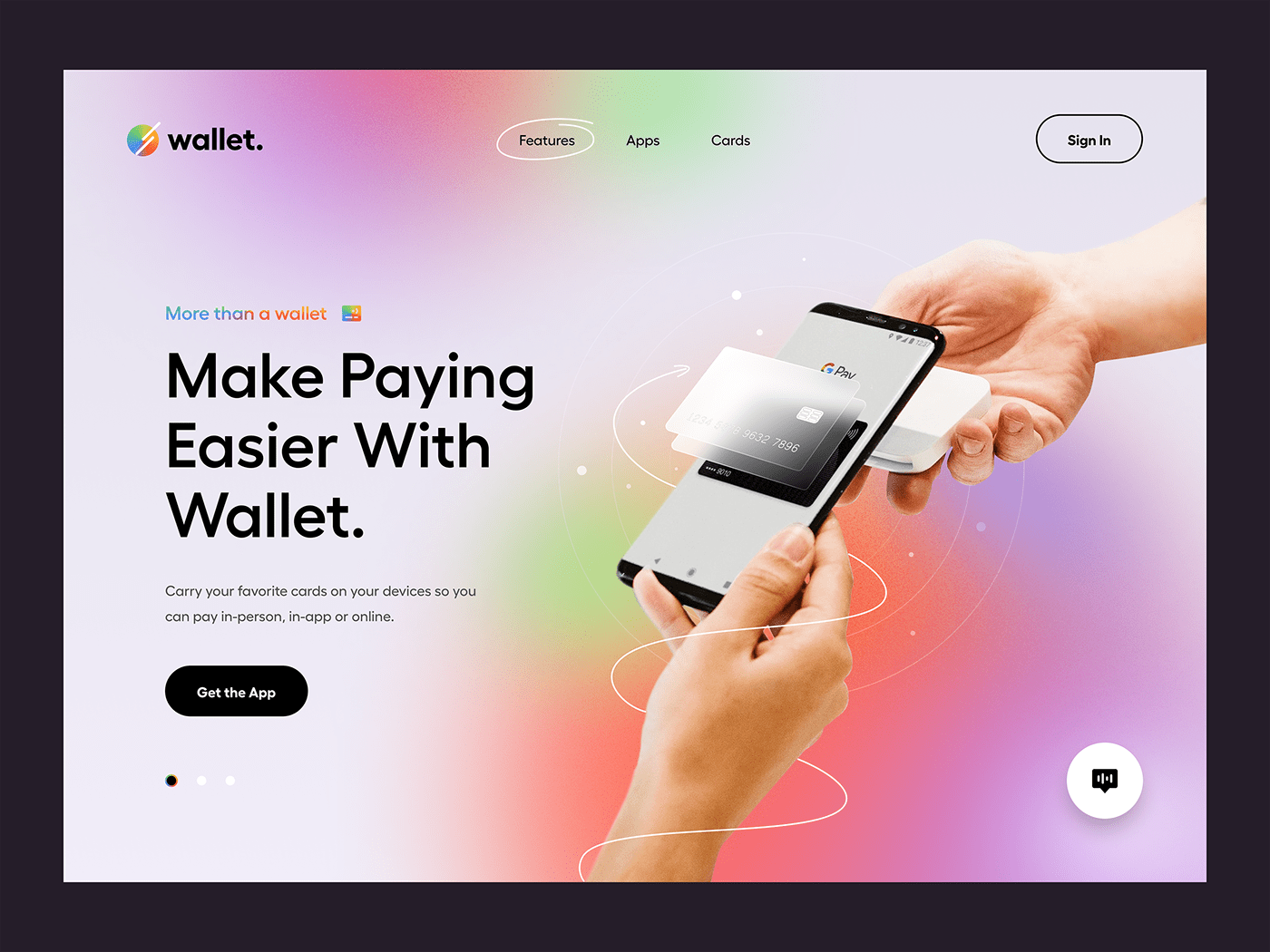 3D app landing page payment UI ui design WALLET Web Web Design  Website