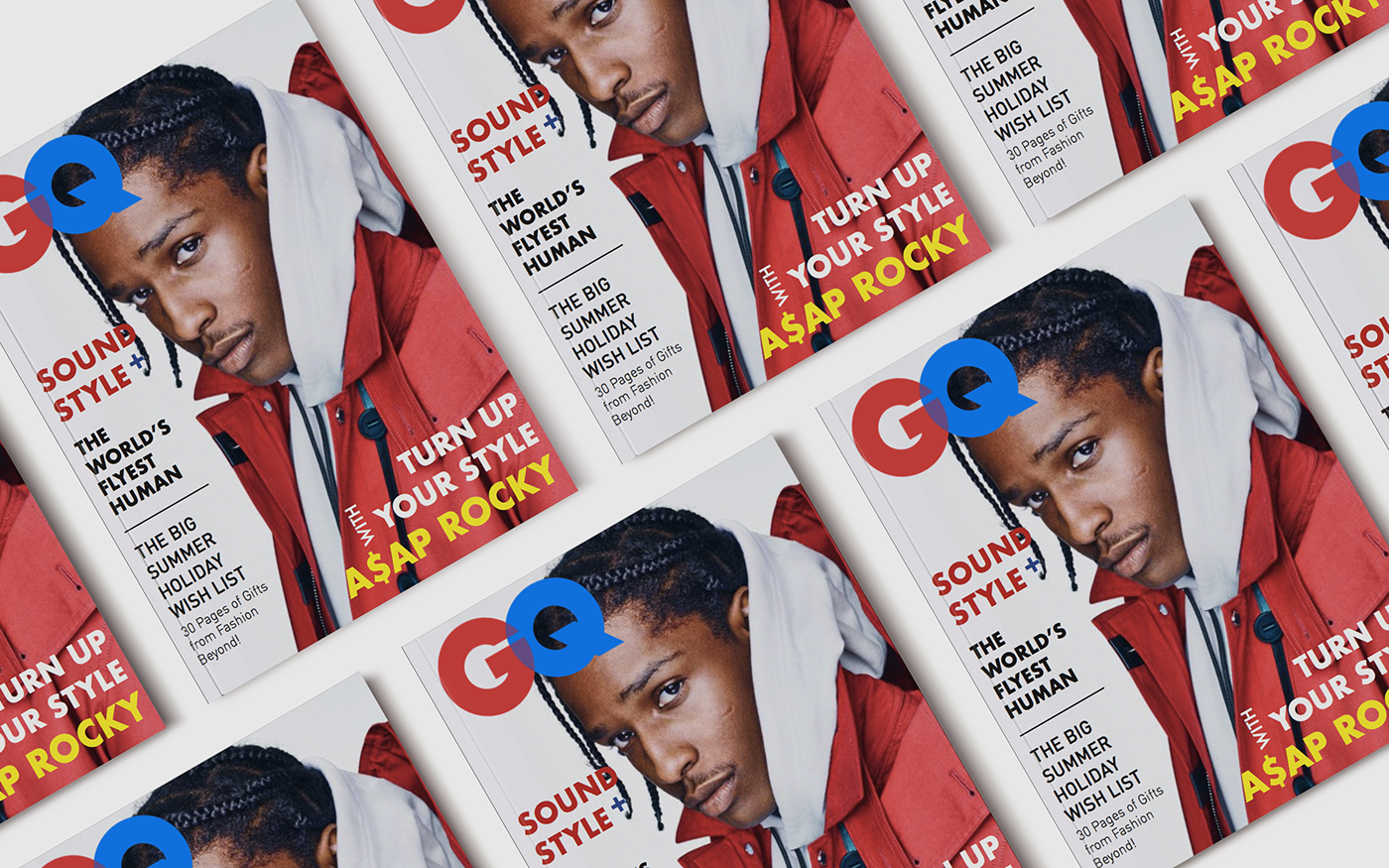 magazine template design cover Layout page printdesign Mockup GQ graphicdesign