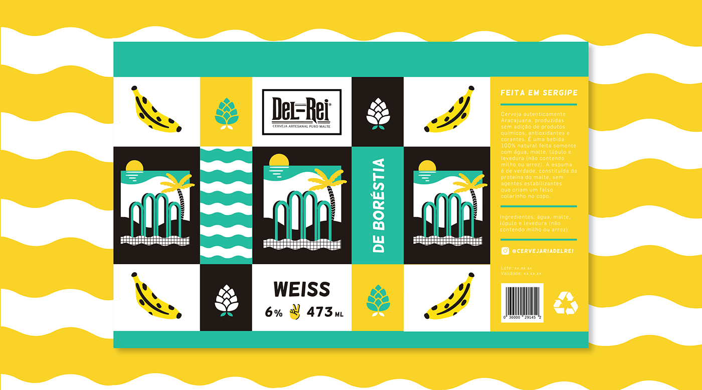 brewery beer ILLUSTRATION  vector Brazil iconography branding  Packaging package can