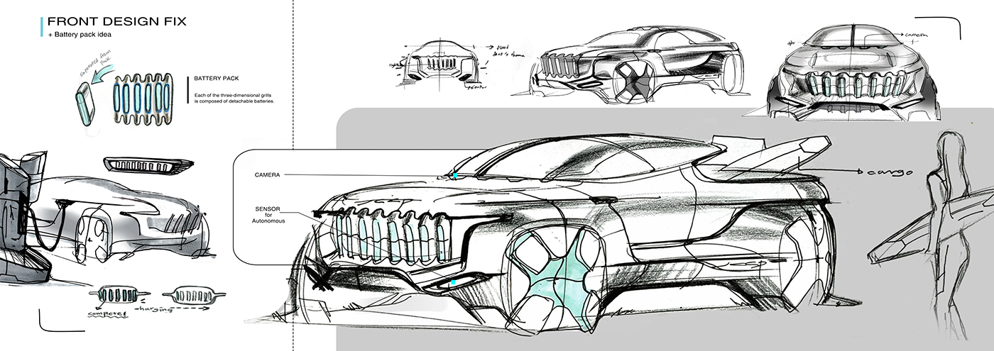 concept car Autonomous car design product design  pick up degree show jeep concept