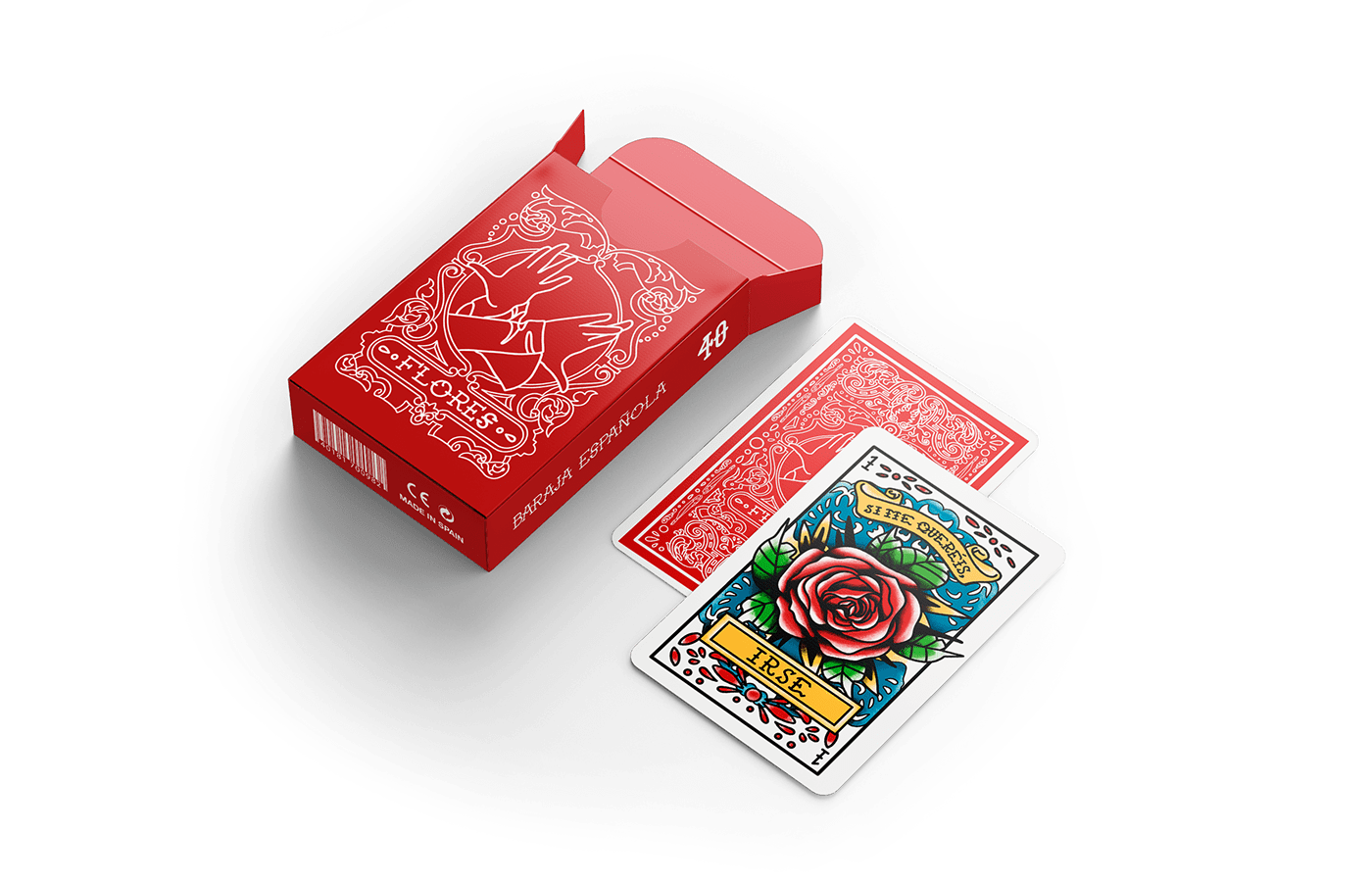 cards cartas deck of cards design editorial Flamenco Flores ILLUSTRATION 