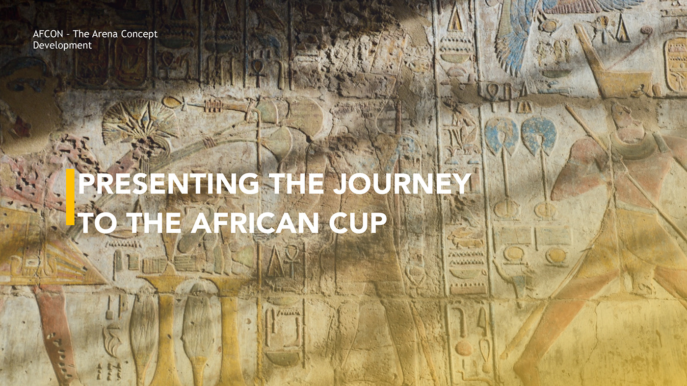 egypt brand logo art direction  football sport African Cup presentation Layout