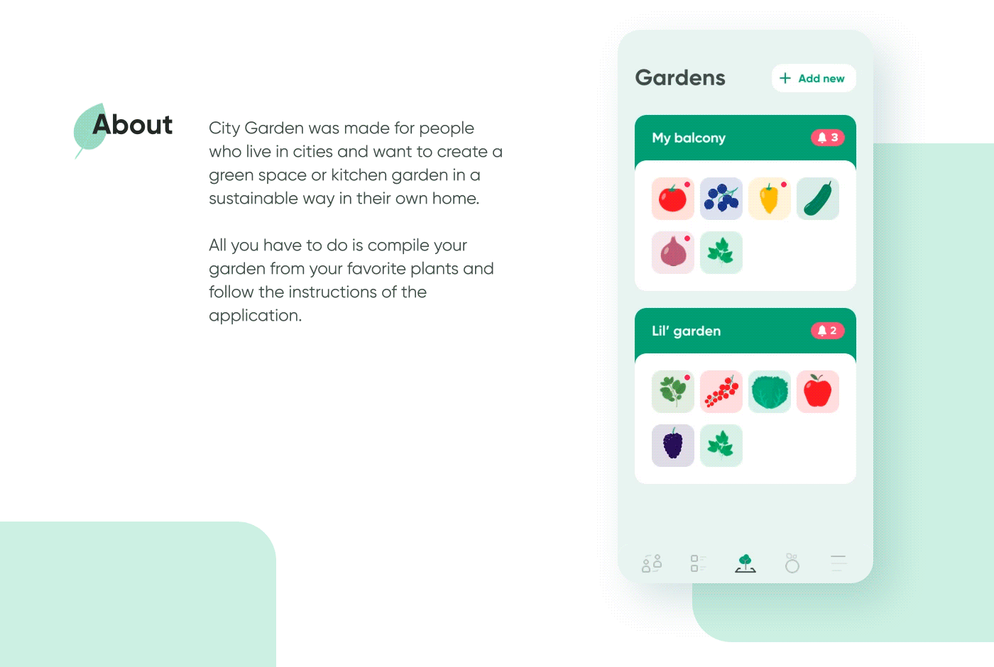 android animation  gardening Interaction design  ios mobile Plant product design  UI ux