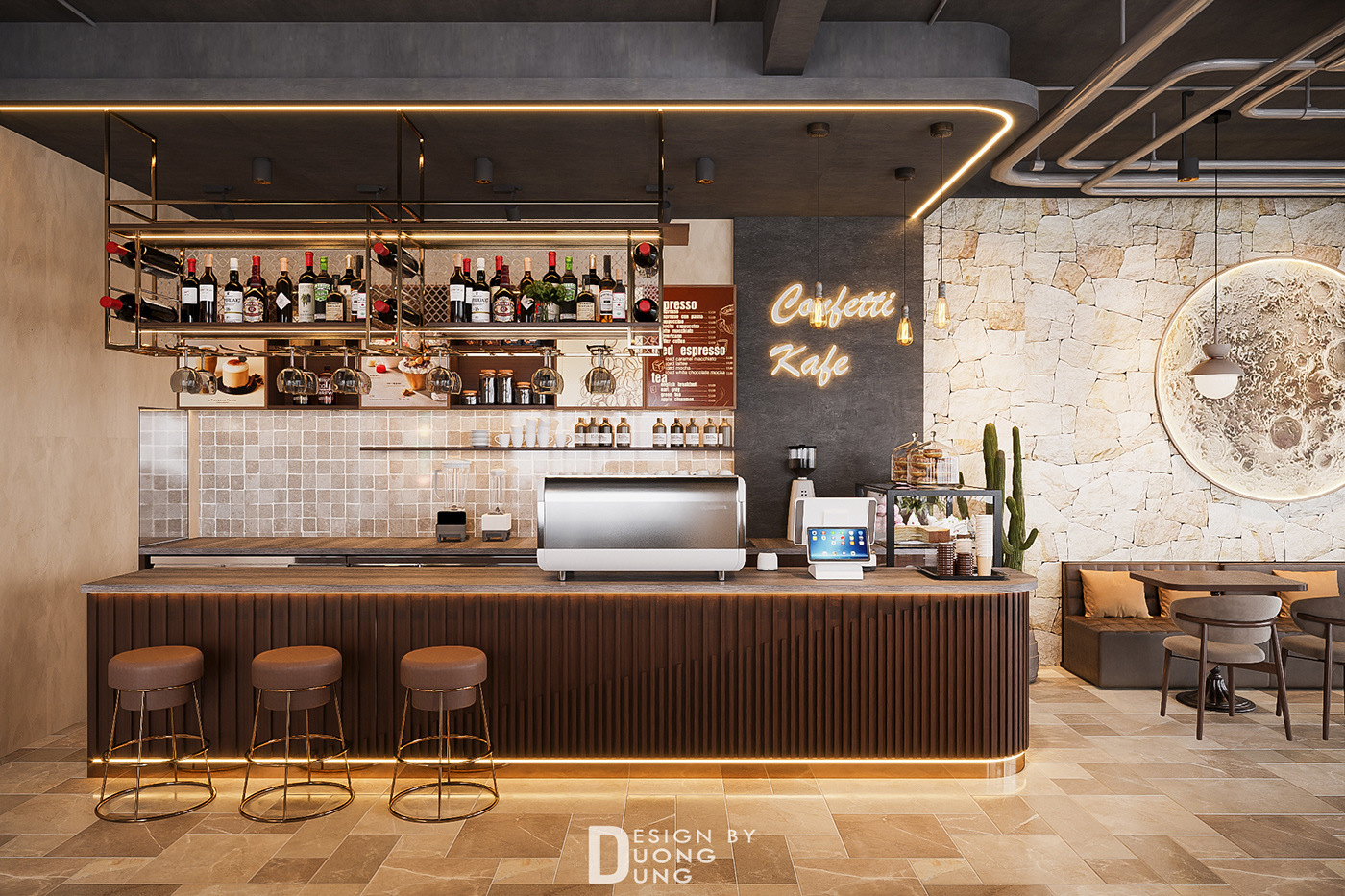 interior design  Interior coffee shop Coffee nha hang restaurant design restaurant bar rượu nội thất quán cafe thiet ke quan cafe