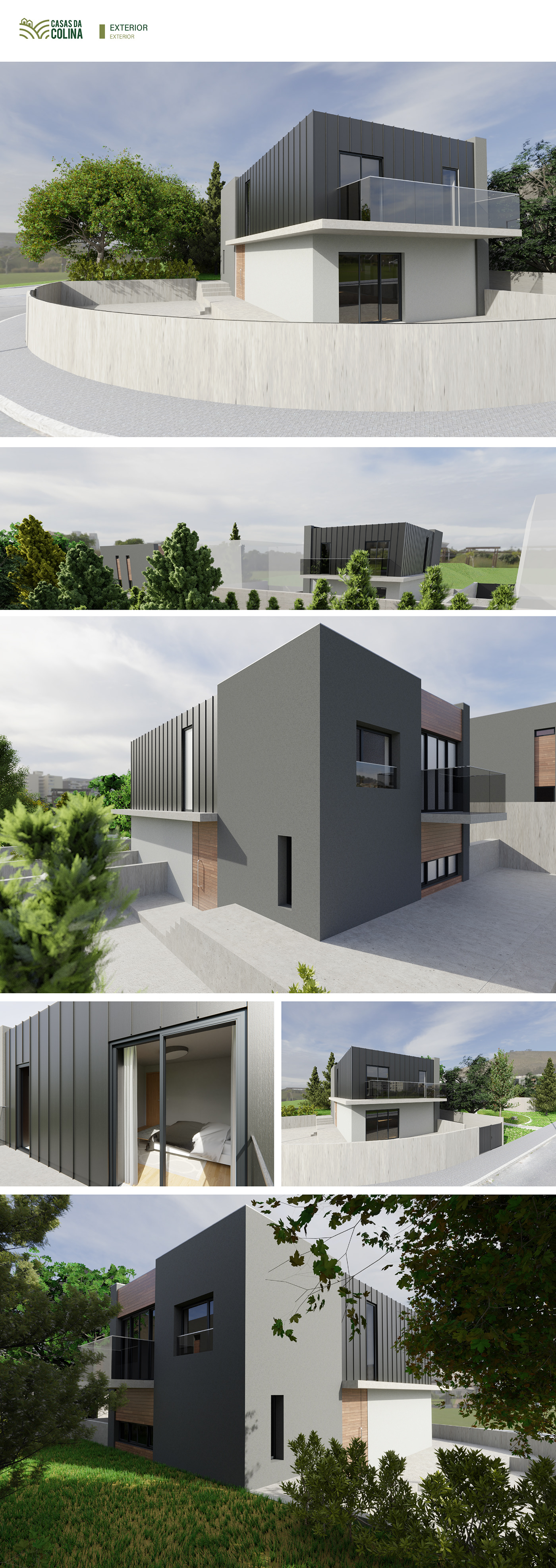 CASAS house housing 3D arquitecture arquitectura blender 3d colina casa
