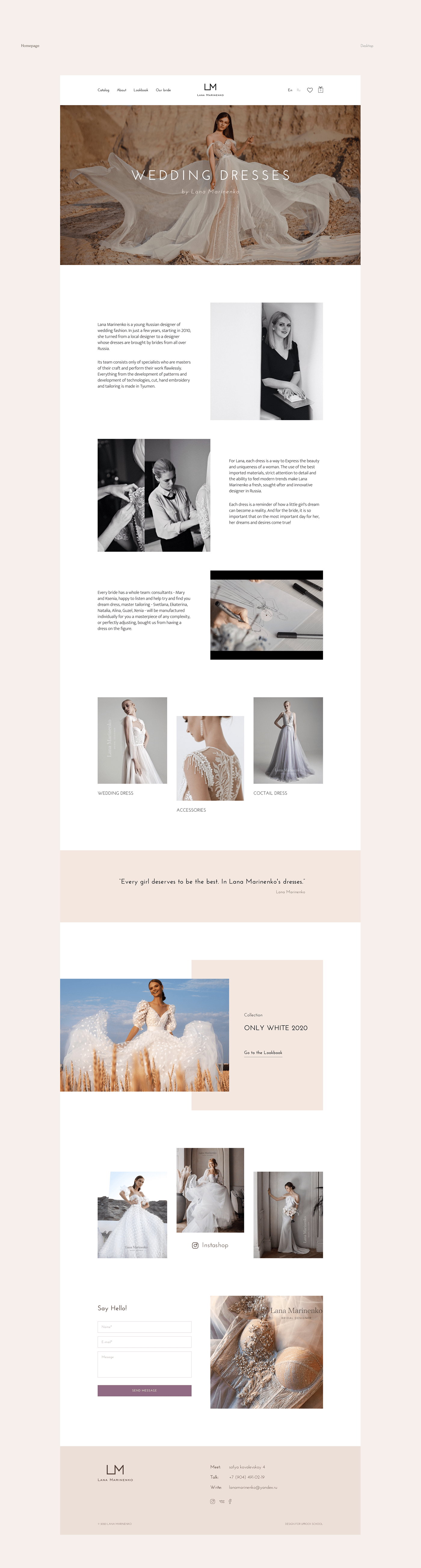 bridal concept design dresses e-commerce eshop redesign Web Webdesign wedding