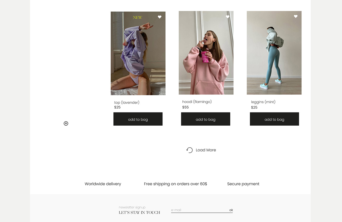 Adaptive e-commerce e-store Fashion  redesign top UI ux Web Website