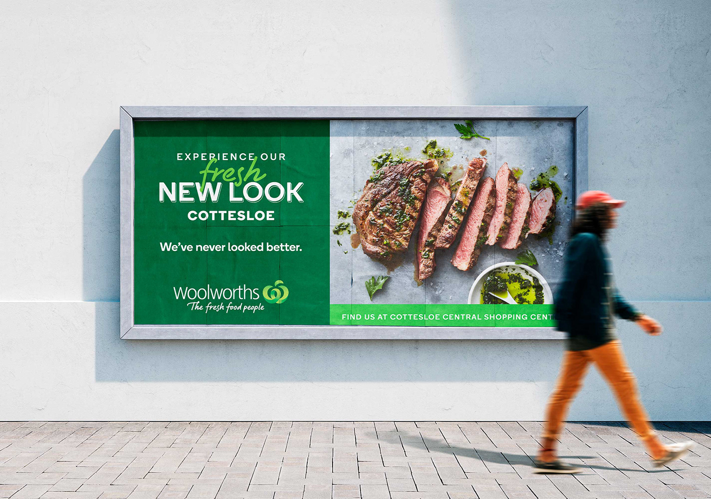 banner billboard design marketing   outofhome Retail woolworths