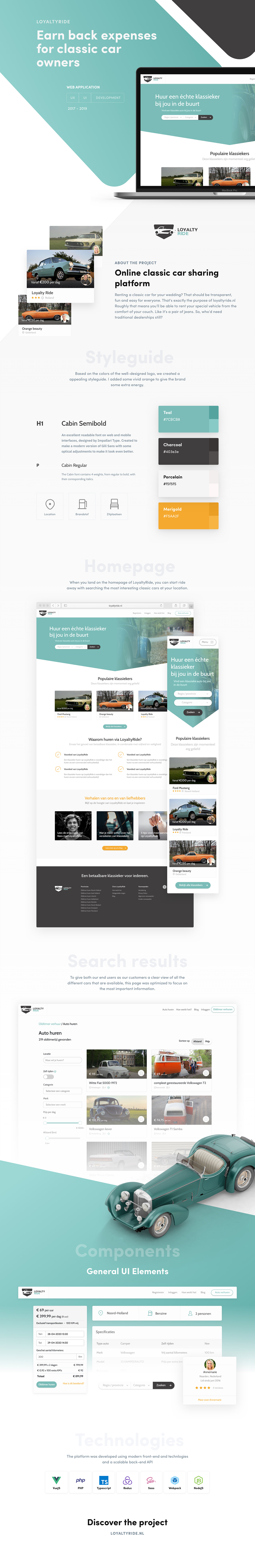Car application car platform Classic Cars front-end development Interaction design  Marketplace Renting app ui design UX design web application