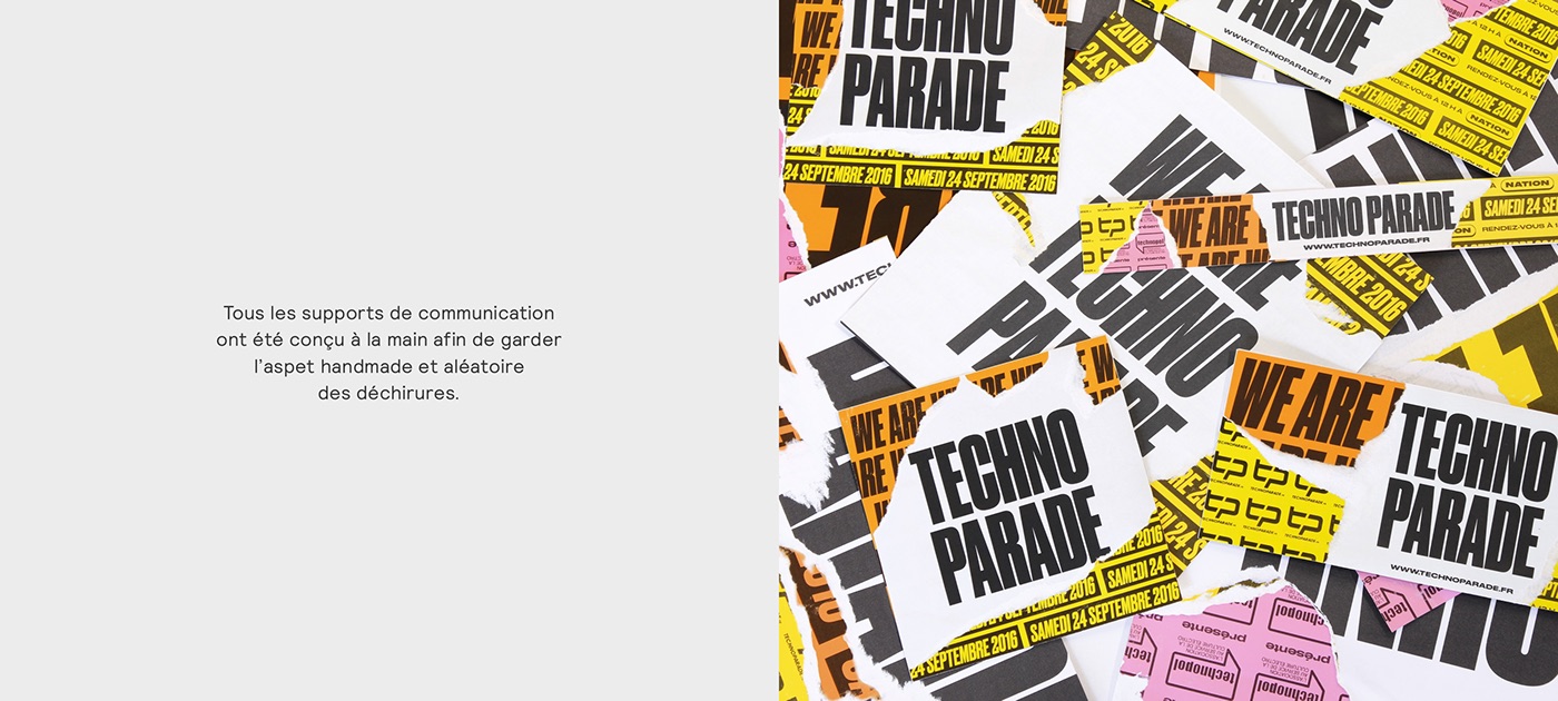 techno parade poster affiche design Event Paris communication Musique music