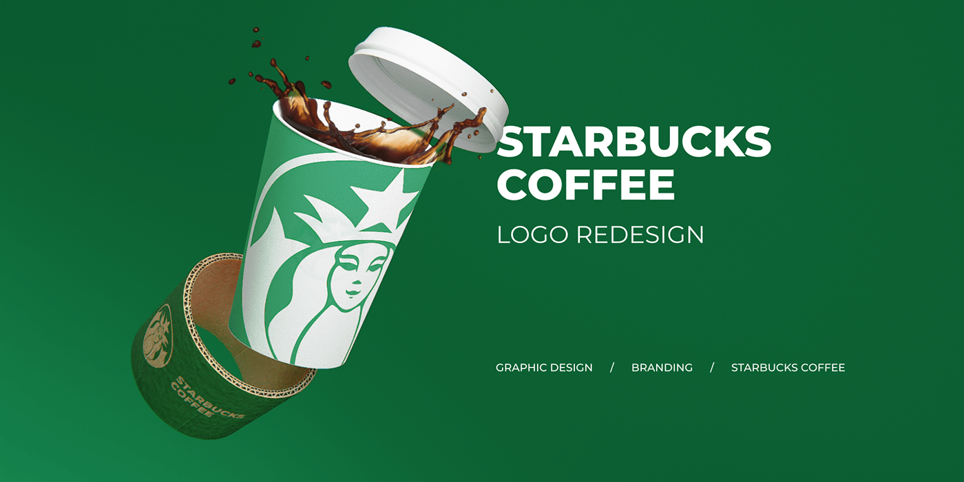 branding  Coffee logo logofolio Minimalism redesign remake starbucks
